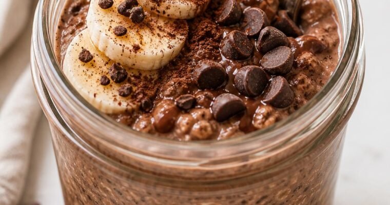 Chocolate Protein Overnight Oats (Low Calorie & Meal Prep Friendly)