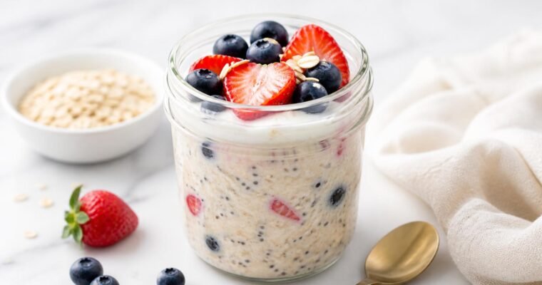 High Protein Overnight Oats (Low Calorie Meal Prep)